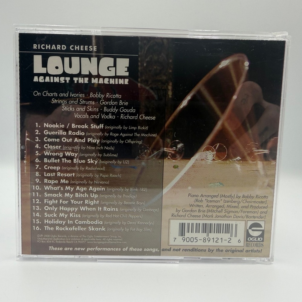 Richard Cheese Lounge Against The Machine CD 2000 Oglio Records OGL89121-2 - Picture 2 of 6
